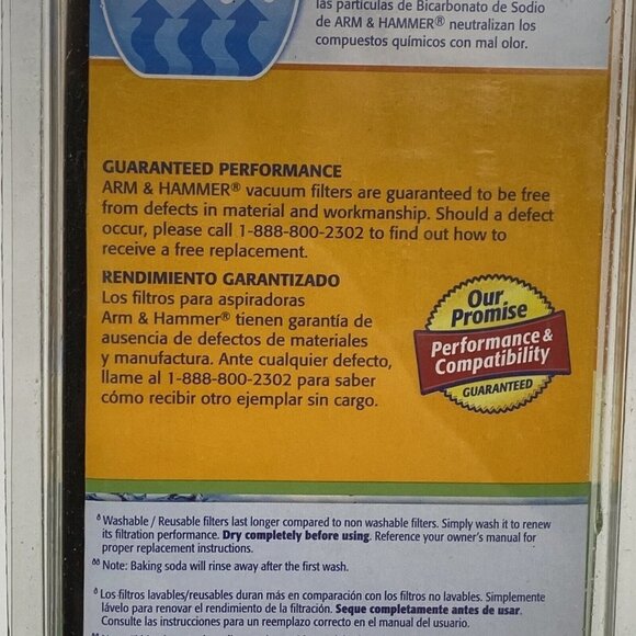 2 Bissell 8 & 14 by Arm and Hammer Odor Eliminating Vacuum Filter 62648F NEW - Picture 6 of 7